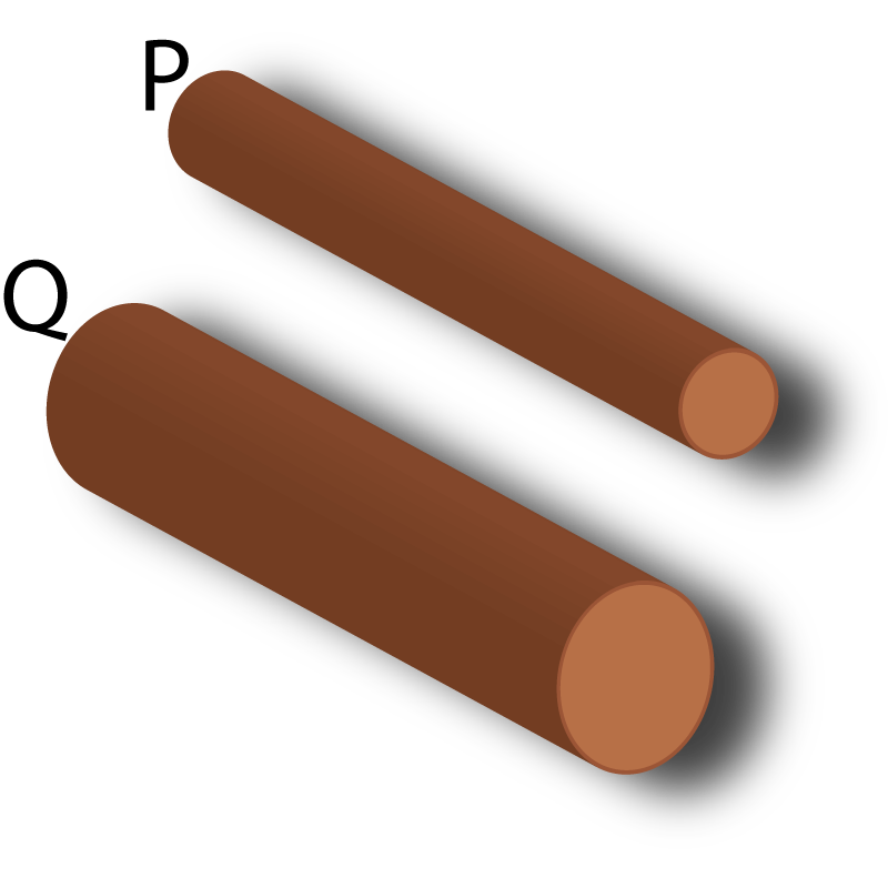  Two copper rods