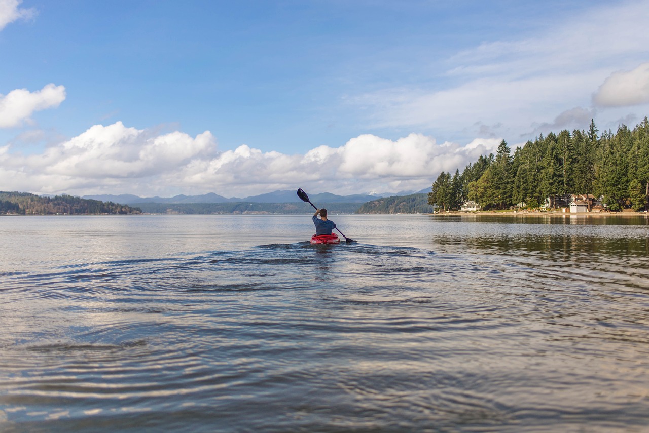 canoe on lake